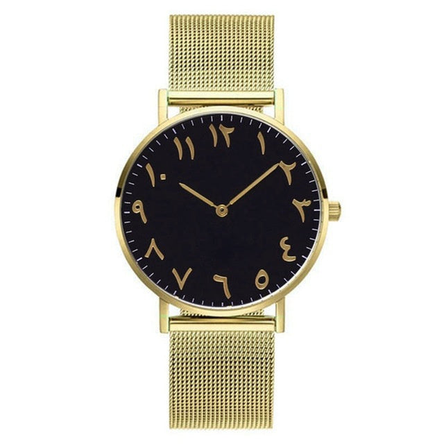 Men's And Women's High-end Quartz Watches With Stainless Steel Belt